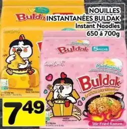 Supermarché PA Buldak instant noodles offer