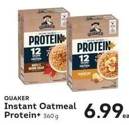Market Place IGA Quaker Instant Oatmeal Protein+ offer