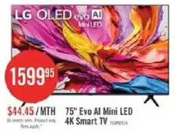 The Brick LG 75" Evo AI Mini LED 4K Smart TV offer