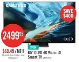 The Brick Samsung 65" OLED 4K Vision AI Smart TV offer