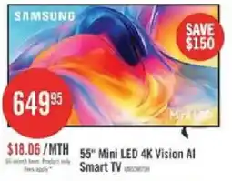 The Brick Samsung 55" Mini LED 4K Vision AI Smart TV offer