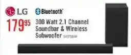 The Brick LG 300 Watt 2.1 Channel Soundbar & Wireless Subwoofer offer