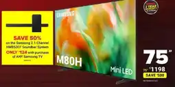 Visions Electronics Samsung 75" M80H Mini LED offer
