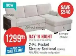 The Brick Day 'n Night 2-Pc. Pocket Sleeper Sectional offer