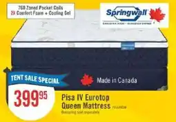 The Brick Springwall Pisa IV Eurotop Queen Mattress offer