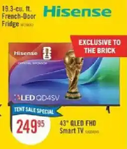 The Brick Hisense 43" QLED FHD Smart TV offer