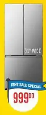 The Brick 31" wide refrigerator offer