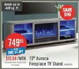 The Brick Aurora 72" Fireplace TV Stand offer