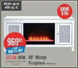 The Brick 58" Margo Fireplace offer