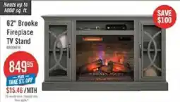 The Brick Brooke 62" Fireplace TV Stand offer