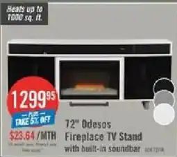The Brick Odesos 72" Fireplace TV Stand offer