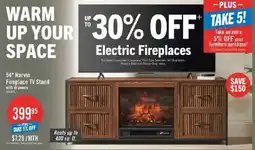 The Brick Harvin Fireplace TV Stand offer