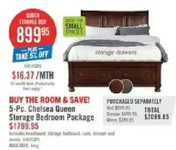 The Brick Chelsea Queen Storage Bedroom Package offer