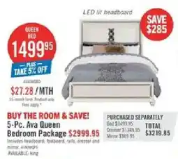 The Brick Ava Queen Bedroom Package offer