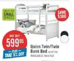 The Brick Quinn Twin/Twin Bunk Bed offer