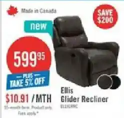 The Brick Ellis Glider Recliner offer