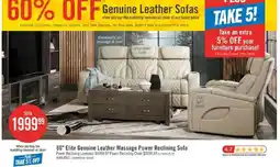 The Brick Genuine Leather Sofas offer