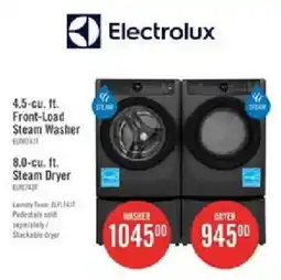 The Brick Electrolux 4.5-cu. ft. Front-Load Steam Washer 8.0-cu. ft. Steam Dryer offer