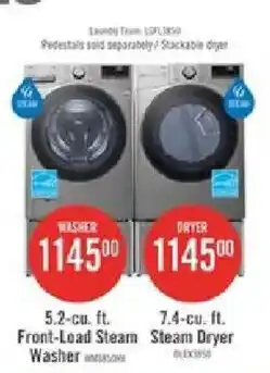 The Brick LG Front-Load Steam Washer offer