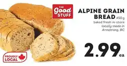 Market Place IGA The Good Stuff Alpine Grain Bread offer