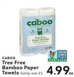 Market Place IGA Caboo tree free bamboo paper towels offer