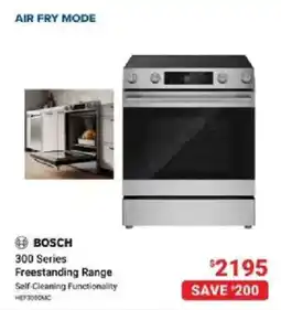 Visions Electronics Bosch 300 Series Freestanding Range offer