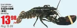 Btrust Supermarket Live Lobster (Single Claw) offer
