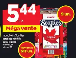 Maxi MOUCHOIRS SCOTTIES, 9X100 FEUILLES offer