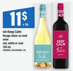 Maxi VIN KEEP CALM ROUGE, BLANC OU ROSÉ | WINE RED, WHITE OR ROSÉ offer