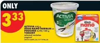 Activia iogo nano bubbles