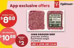 No Frills Optimum lean ground beef offer