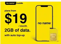No Frills no name mobile offer