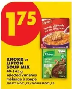 No Frills Knorr or Lipton soup mix offer