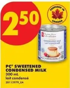 No Frills PC sweetened condensed milk offer