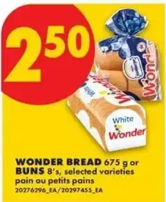 No Frills Wonder bread offer