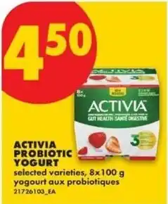 No Frills Activia probiotic yogurt offer