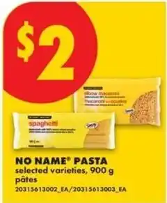No Frills No Name pasta offer