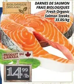Supermarché PA Fresh Organic Salmon Steaks offer