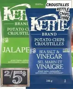 Supermarché PA Kettle brand potato chips croustilles offer