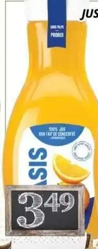 Supermarché PA SIS orange juice offer