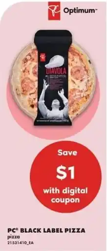 No Frills PC black label pizza offer