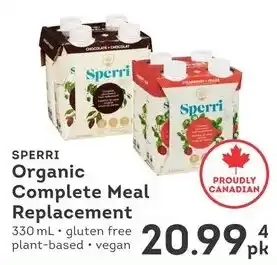 Sperri Organic Complete Meal Replacement