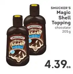 IGA Smucker's magic shell topping chocolate offer