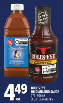 Metro Bull's Eye or Diana BBQ Sauce offer