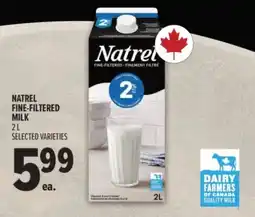 Metro Natrel fine-filtered milk offer