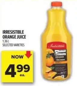 Metro Irresistible orange juice offer