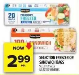 Metro Selection freezer or sandwich bags offer