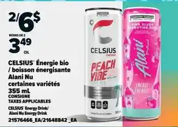 Provigo Celsius energy drink peach vibe offer