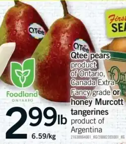 Fortinos Qtee pears offer