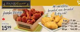 Fortinos Pane Fresco jumbo wings offer